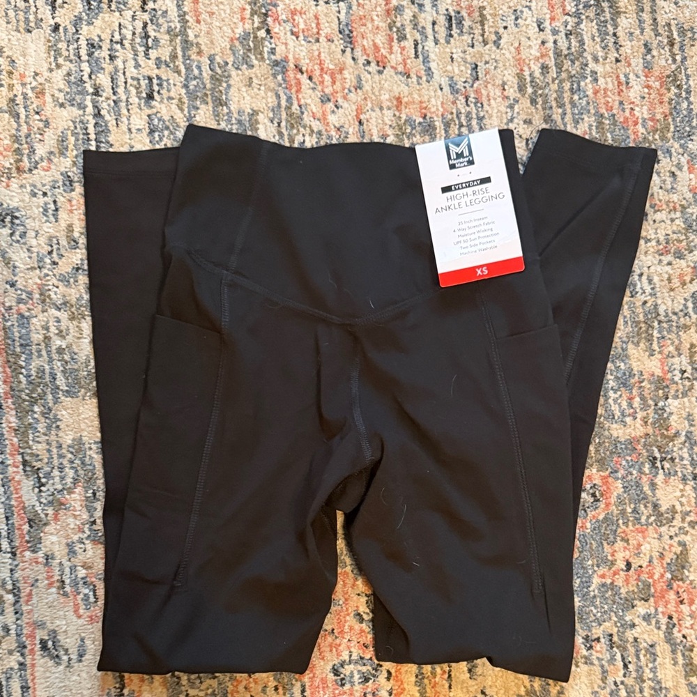 High-Waist Black XS Leggings